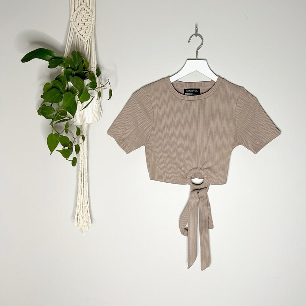 NWOT MINKPINK Nima Ring Cropped Top (Size Small)